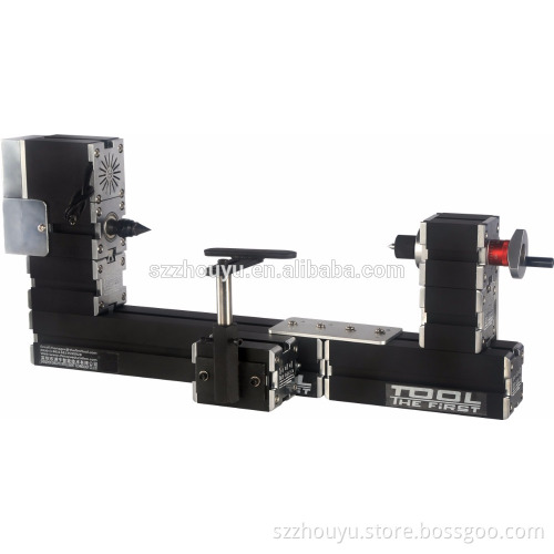 Powerful 60W Motor Electroplated metal wood-turning lathe for woodworking ,hobby